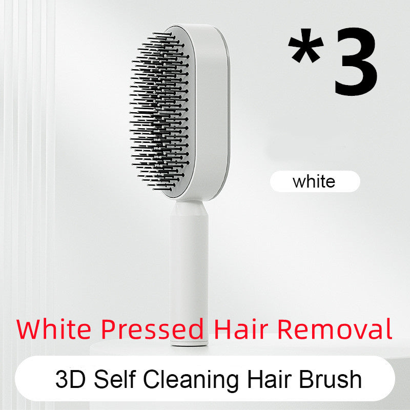 Scalp Massage Hair Brush – Anti-Frizz & Self-Cleaning