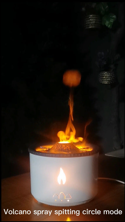 Volcano Flame Ultrasonic Essential Oil Humidifier & Diffuser