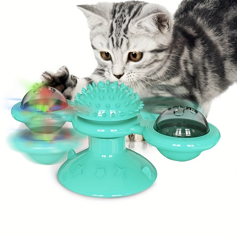 Interactive Cat Spinner Toy – Catnip & Massager