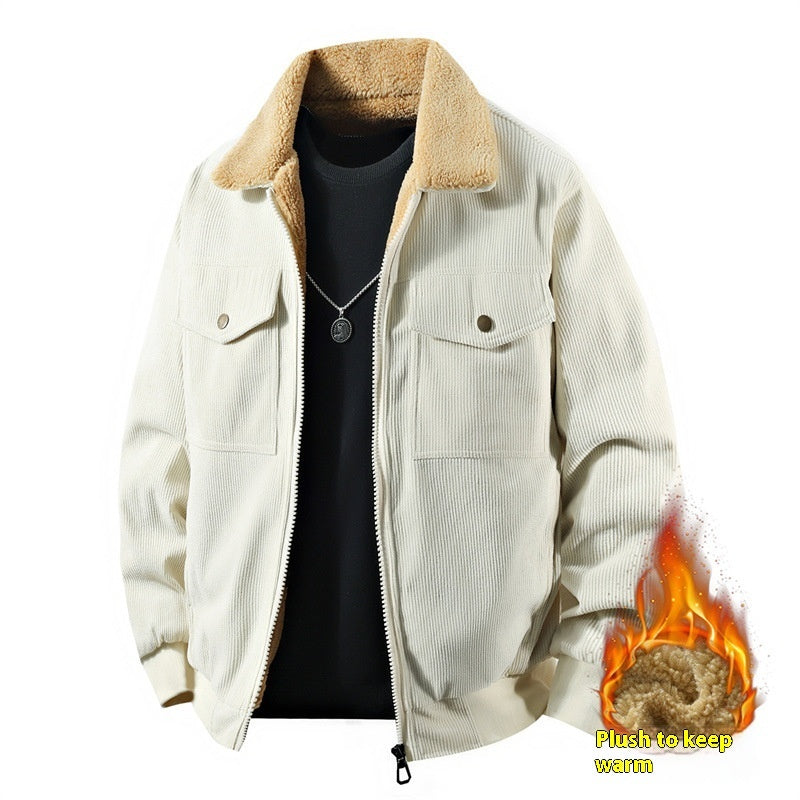 Men’s Cotton Corduroy Polo Jacket