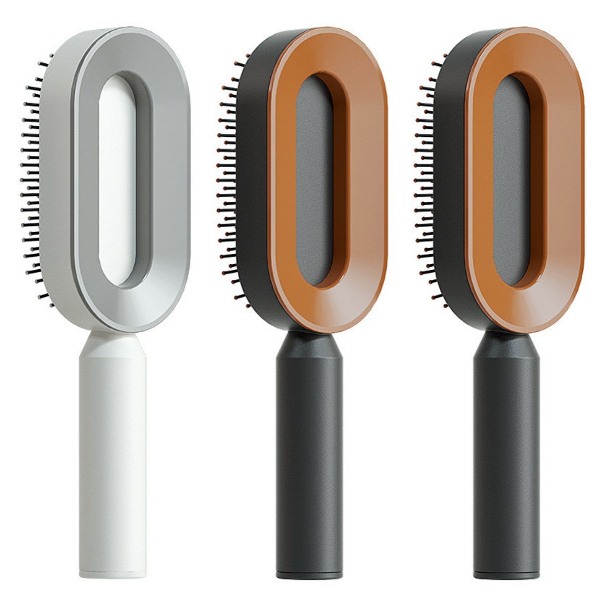 Scalp Massage Hair Brush – Anti-Frizz & Self-Cleaning
