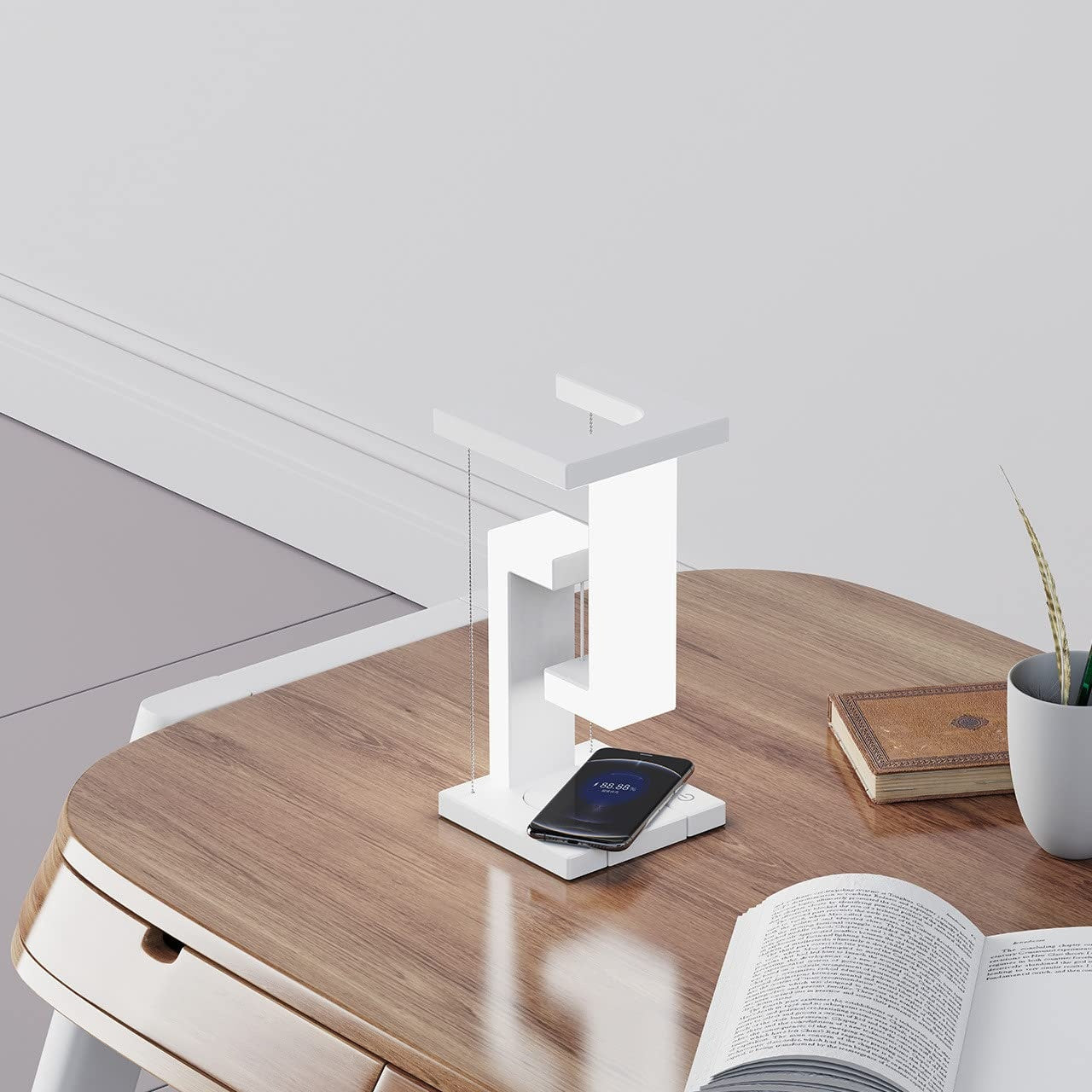 Creative Floating Balance Lamp with Wireless Phone Charging