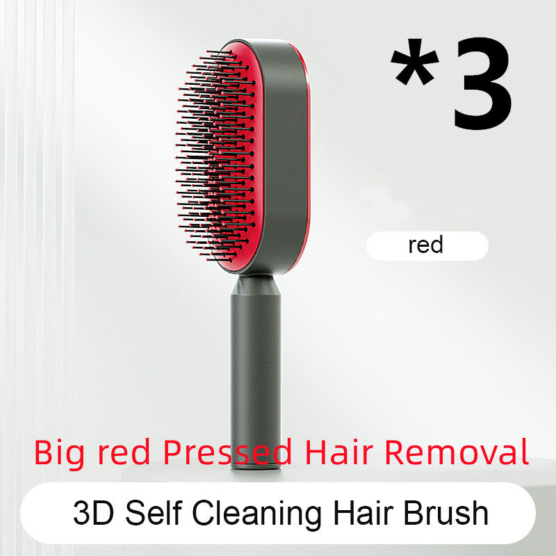 Scalp Massage Hair Brush – Anti-Frizz & Self-Cleaning