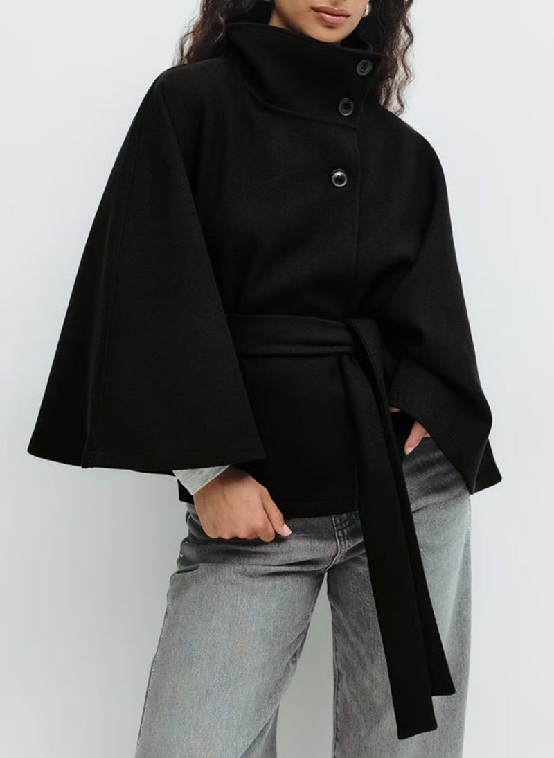 Women’s Loose Batwing Sleeve Winter Coat