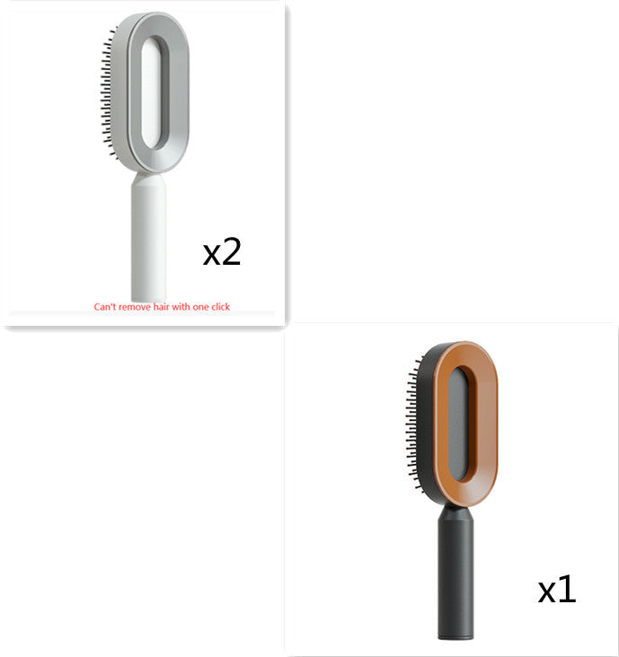 Scalp Massage Hair Brush – Anti-Frizz & Self-Cleaning