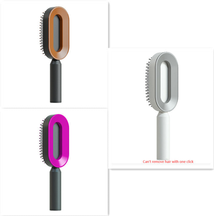 Scalp Massage Hair Brush – Anti-Frizz & Self-Cleaning