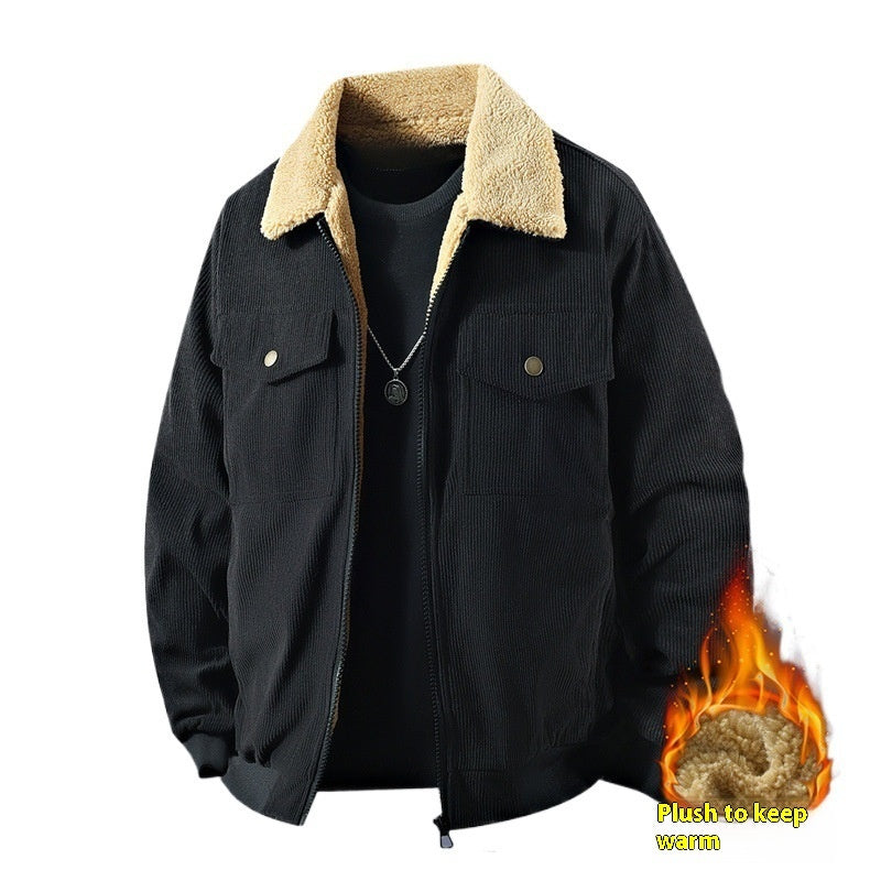 Men’s Cotton Corduroy Polo Jacket