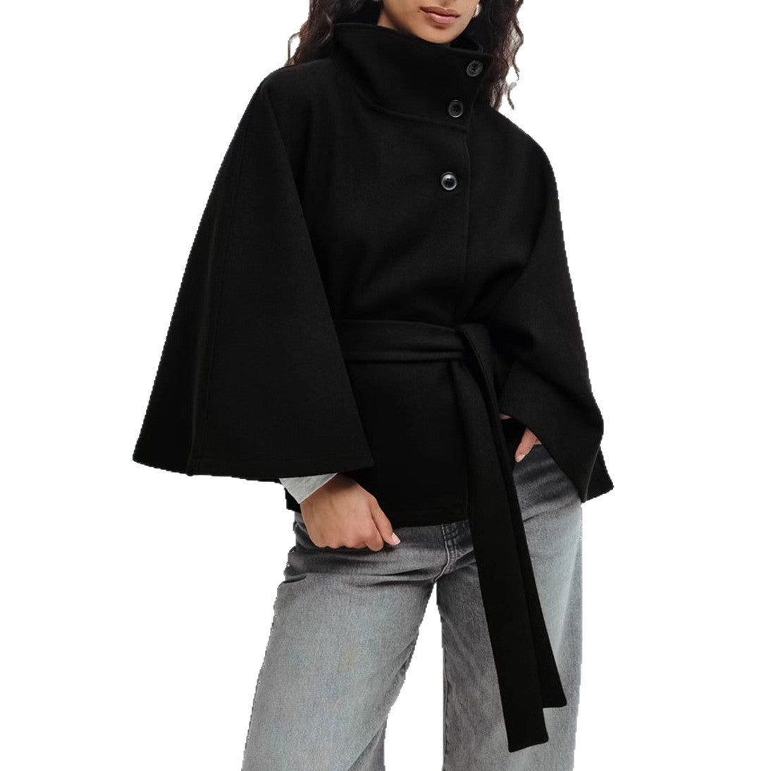 Women’s Loose Batwing Sleeve Winter Coat
