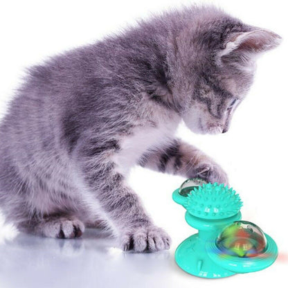 Interactive Cat Spinner Toy – Catnip & Massager