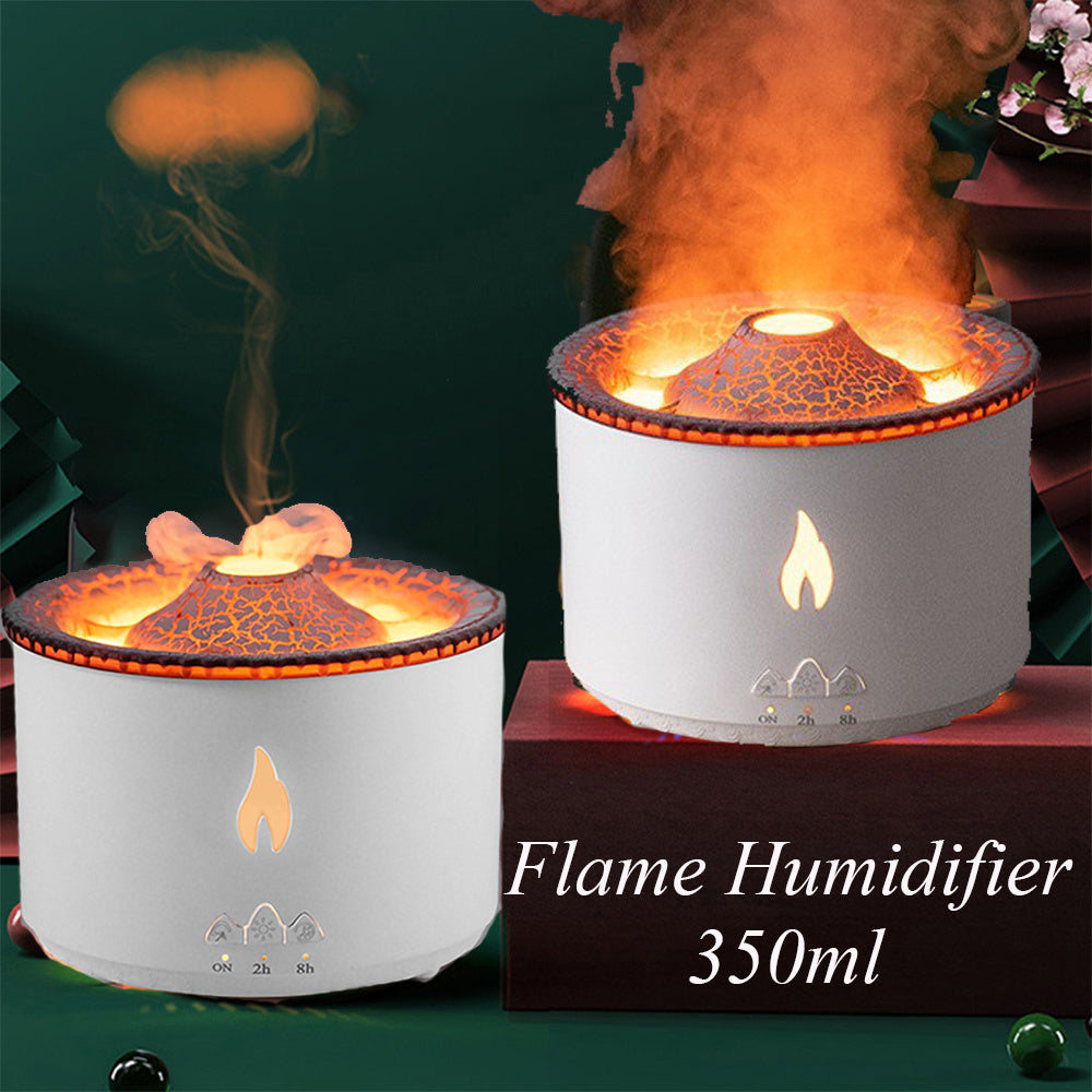 Volcano Flame Ultrasonic Essential Oil Humidifier & Diffuser