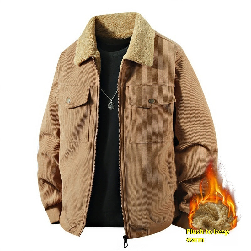 Men’s Cotton Corduroy Polo Jacket
