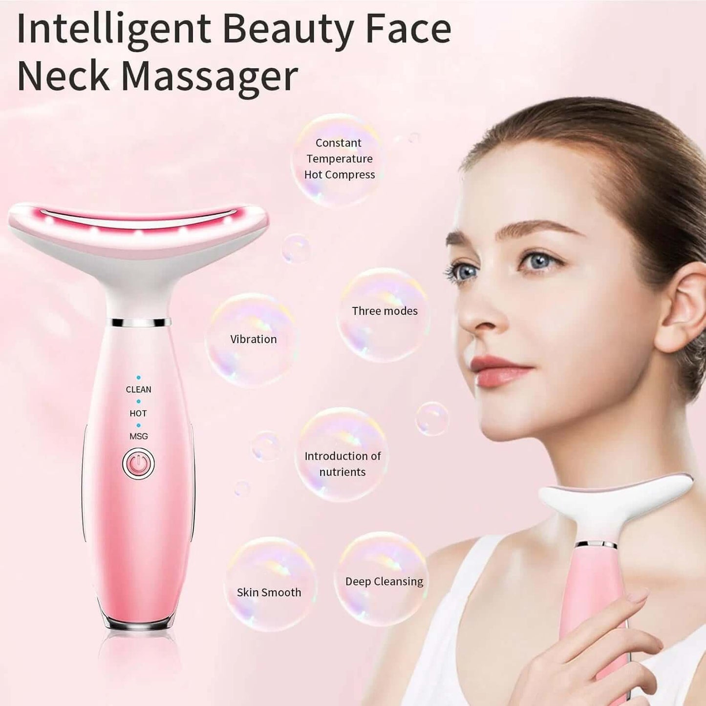 3-in-1 Neck & Face Sculpting Massager with Heat and Vibration