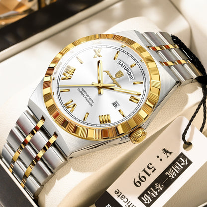 Trendy Men’s Waterproof Night Light Watch