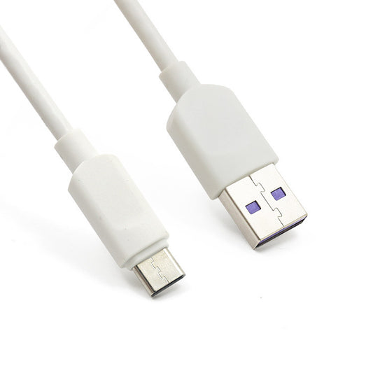 Super Fast Charging USB data cable with type-c and USB connectors for fast charging.
