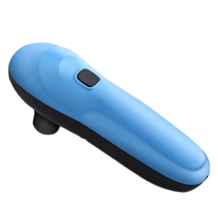 USB rechargeable vacuum sealer in blue color, ideal for preserving food freshness.
