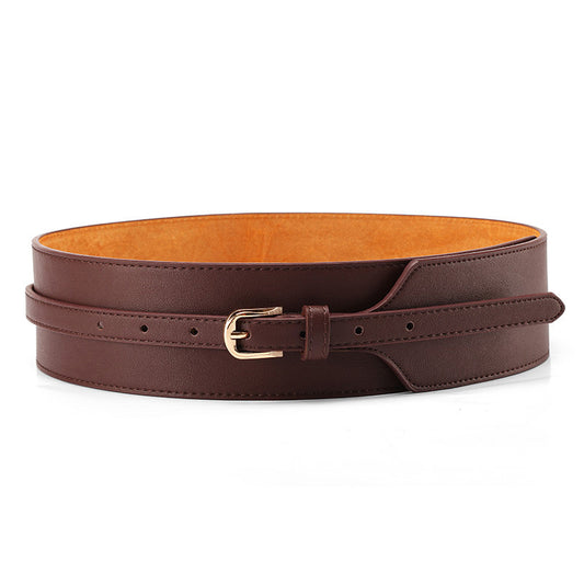 Women’s Black Leather Waist Belt – Simple & Stylish
