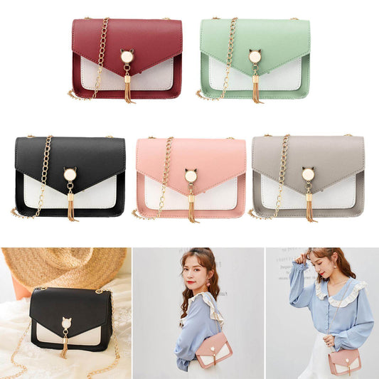 Cute Cat Tassel Small Messenger Bag