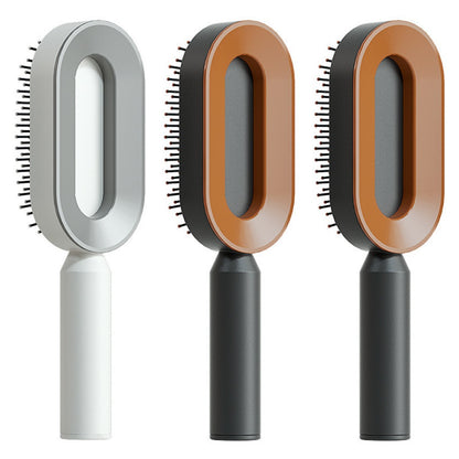 Scalp Massage Hair Brush – Anti-Frizz & Self-Cleaning