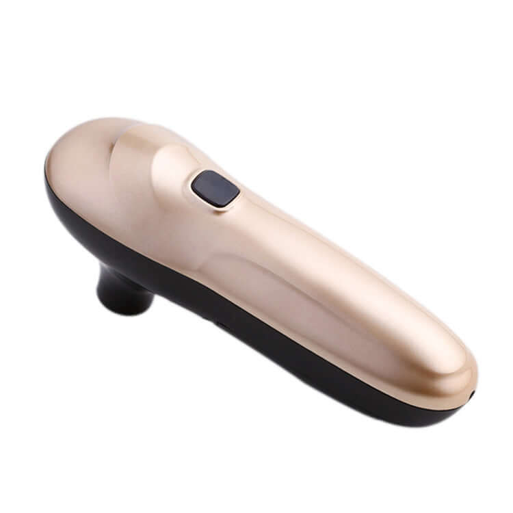 USB rechargeable vacuum sealer in gold color designed for efficient food sealing.
