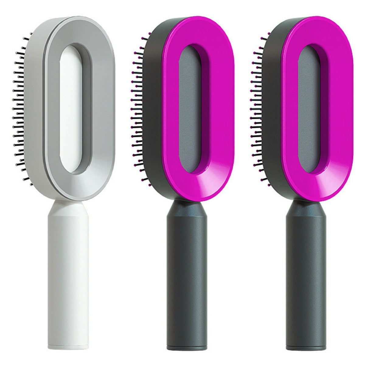 Scalp Massage Hair Brush – Anti-Frizz & Self-Cleaning