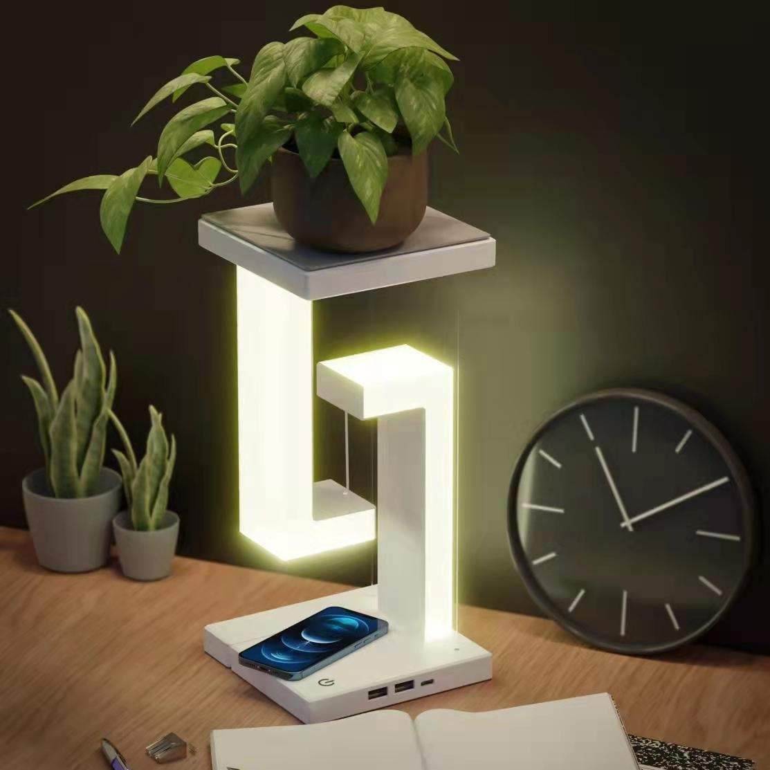 Creative Floating Balance Lamp with Wireless Phone Charging