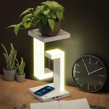 Creative Floating Balance Lamp with Wireless Phone Charging