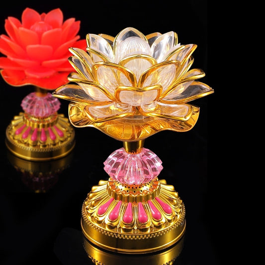 Lotus Lamp Colorful Gradient Home