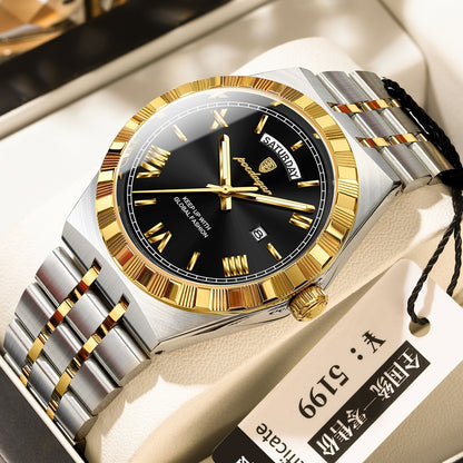 Trendy Men’s Waterproof Night Light Watch