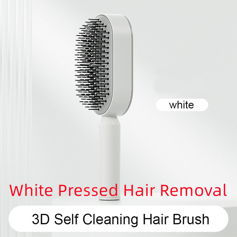 Scalp Massage Hair Brush – Anti-Frizz & Self-Cleaning
