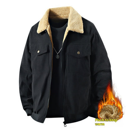 Men’s Cotton Corduroy Polo Jacket