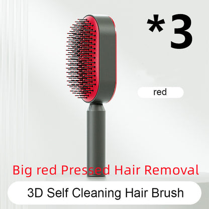 Scalp Massage Hair Brush – Anti-Frizz & Self-Cleaning