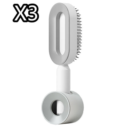 Scalp Massage Hair Brush – Anti-Frizz & Self-Cleaning