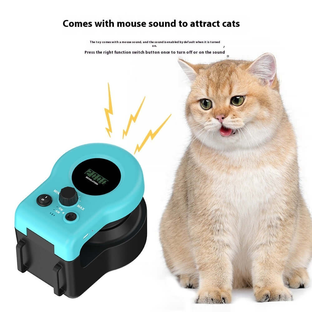 Cat Weight Loss Remote Control Sound Toy with mouse sound, designed to attract and entertain cats.