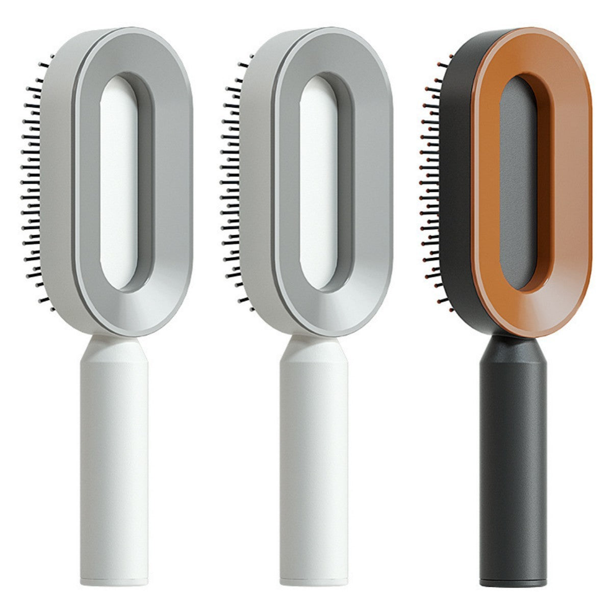 Scalp Massage Hair Brush – Anti-Frizz & Self-Cleaning