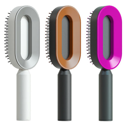Scalp Massage Hair Brush – Anti-Frizz & Self-Cleaning