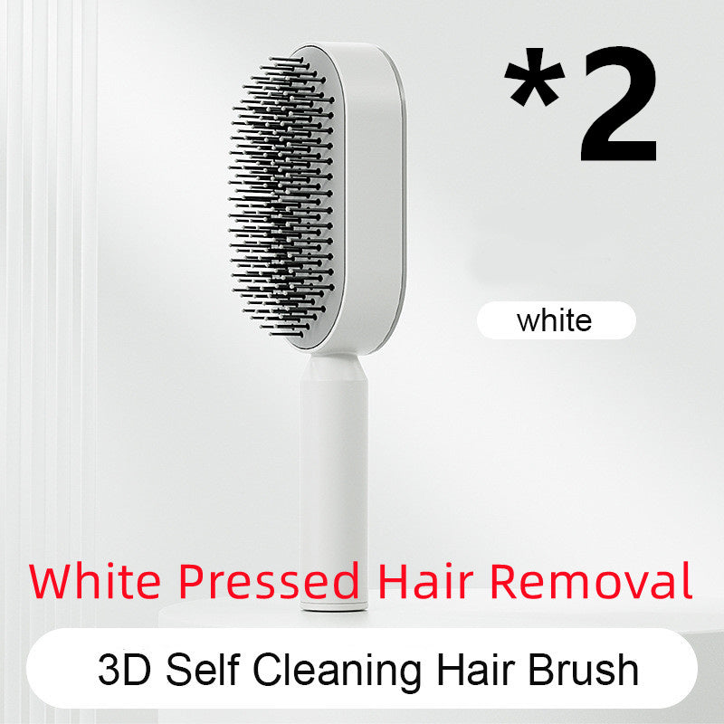 Scalp Massage Hair Brush – Anti-Frizz & Self-Cleaning