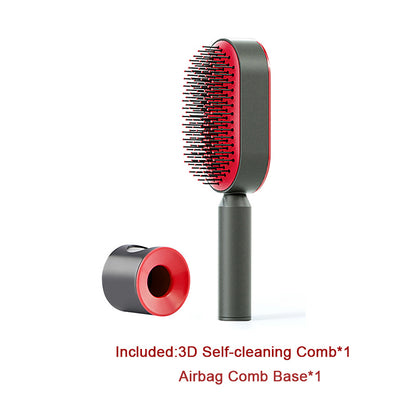 Scalp Massage Hair Brush – Anti-Frizz & Self-Cleaning
