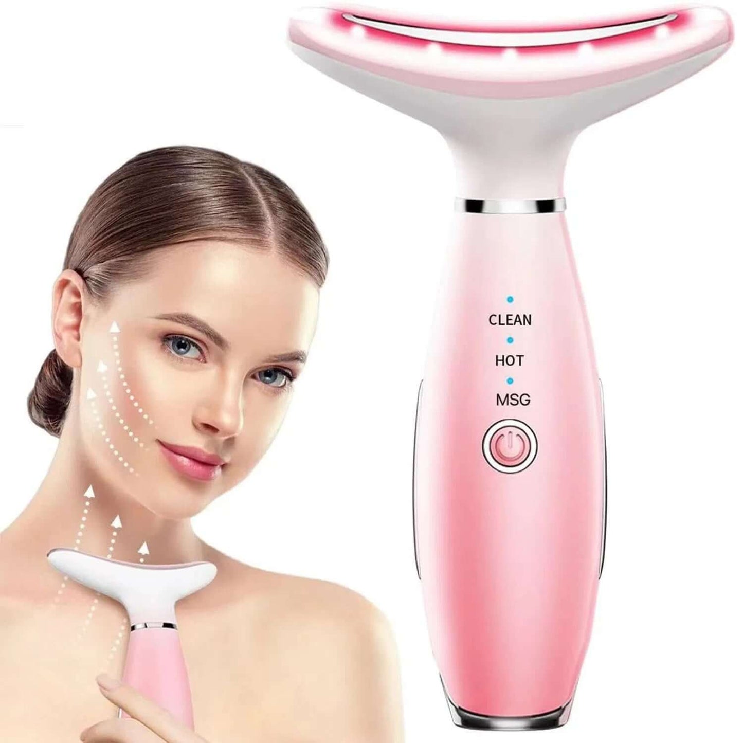 3-in-1 Neck & Face Sculpting Massager with Heat and Vibration