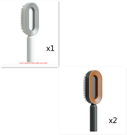 Scalp Massage Hair Brush – Anti-Frizz & Self-Cleaning