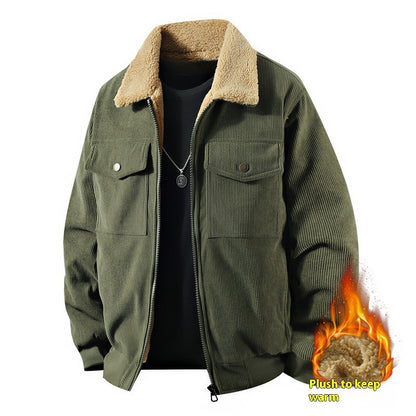 Men’s Cotton Corduroy Polo Jacket