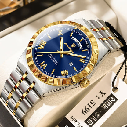 Trendy Men’s Waterproof Night Light Watch