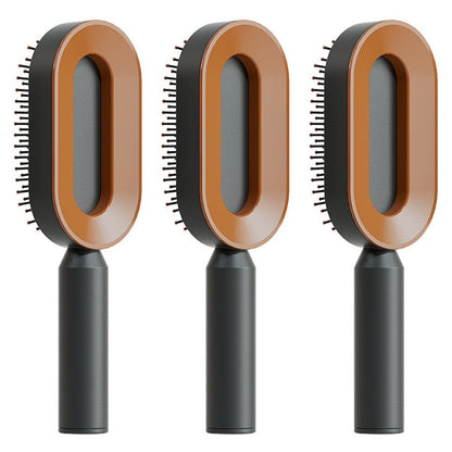 Scalp Massage Hair Brush – Anti-Frizz & Self-Cleaning