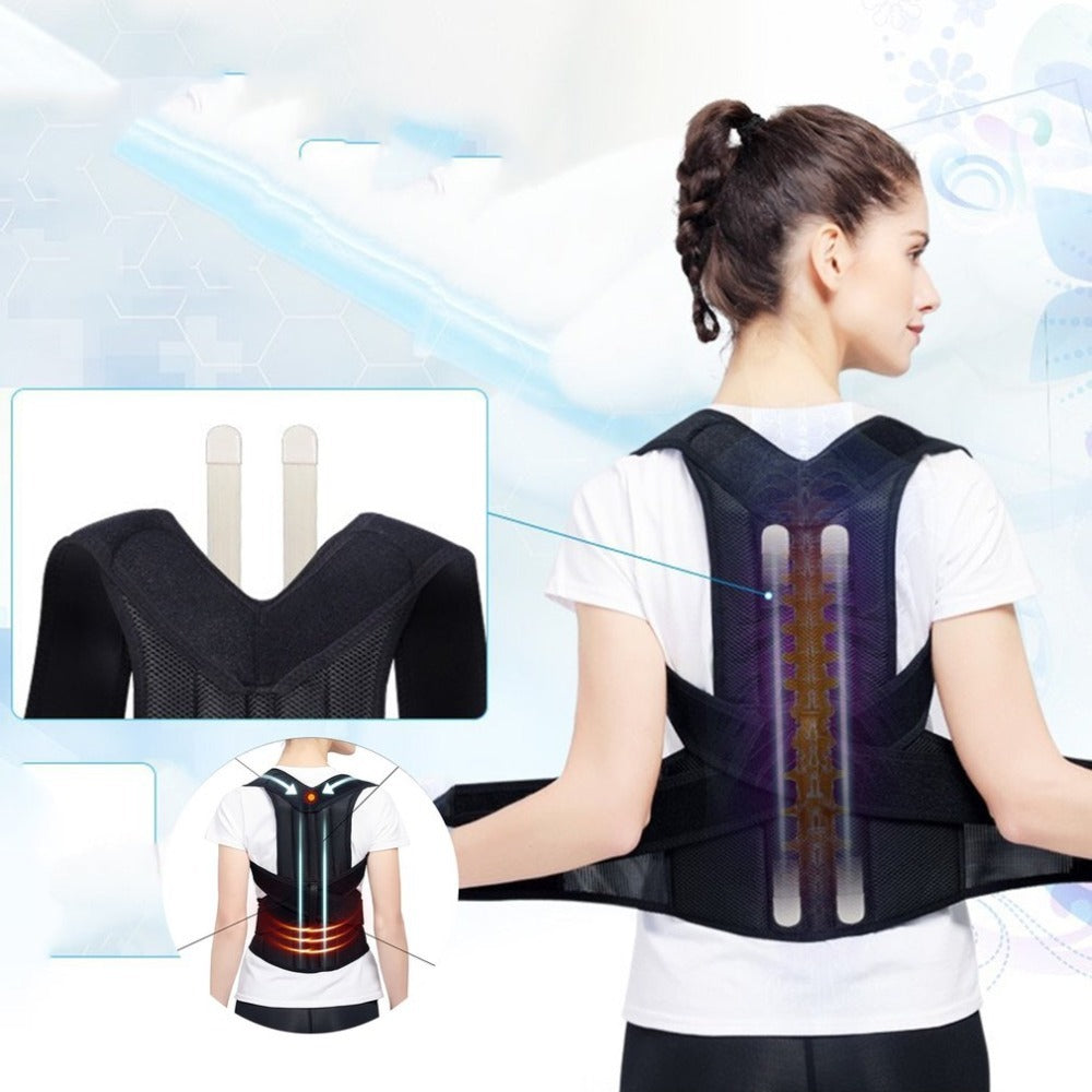 Spine bending posture corrector with nano-carbon material, designed for optimal back support and alignment.
