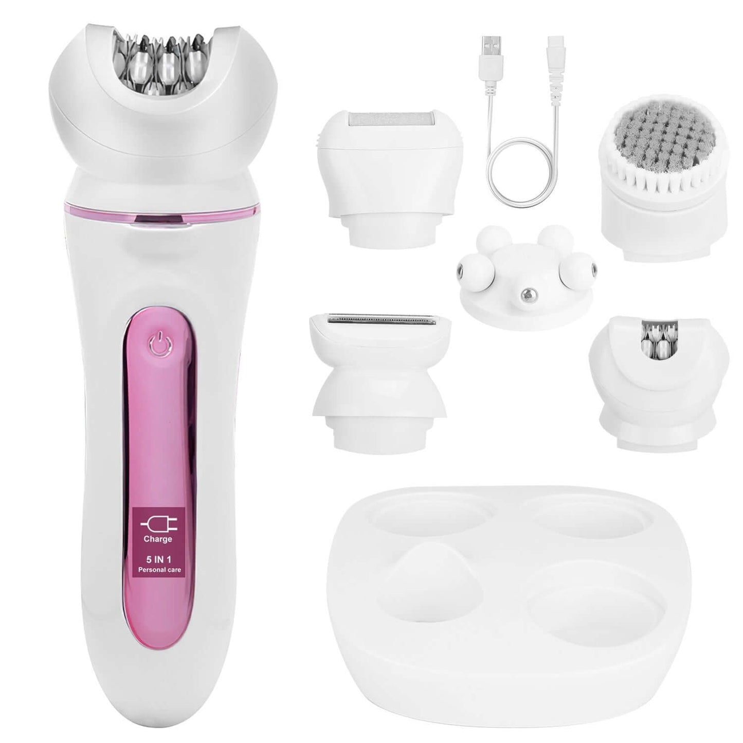 5-in-1 Electric Women’s Grooming Kit with LED Display