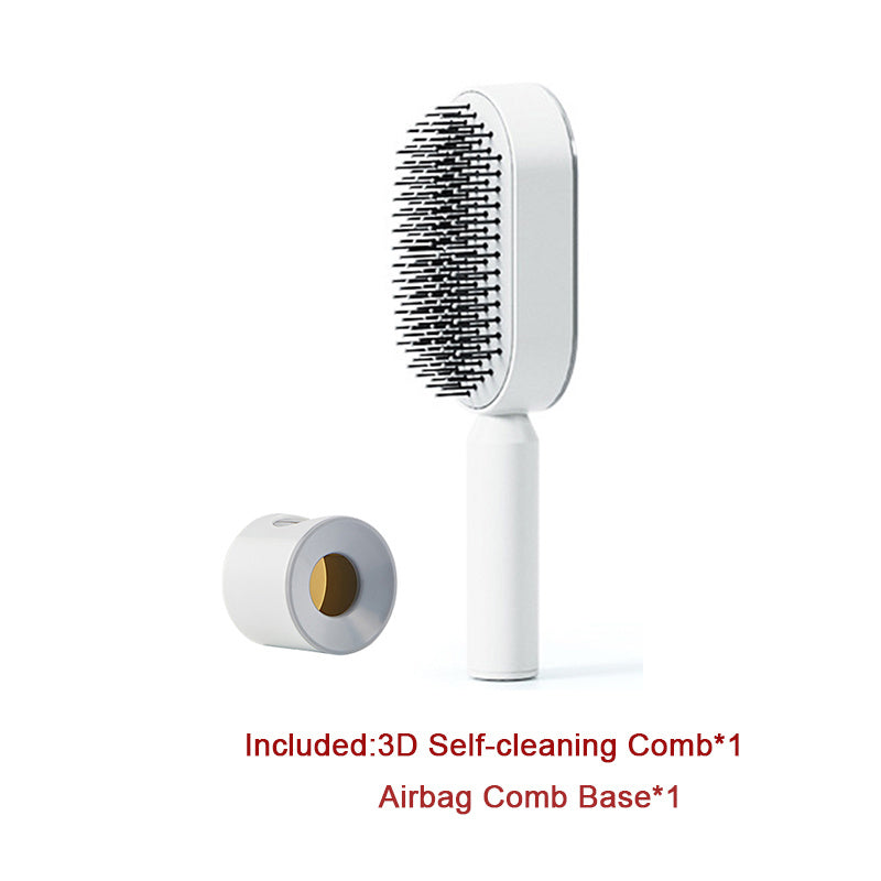 Scalp Massage Hair Brush – Anti-Frizz & Self-Cleaning