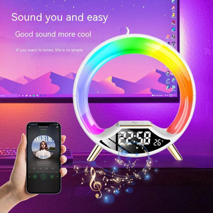 3-in-1 Wireless Charger & Bluetooth Speaker Night Light