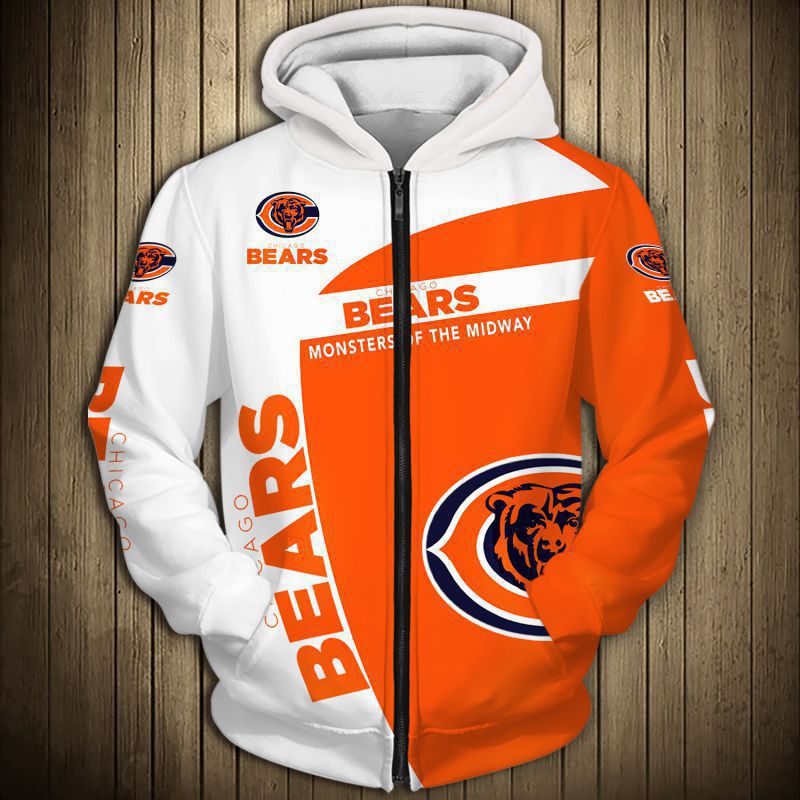 2022 New NFL American Football Hoodies 3d Digital Printing Long-sleeved Zipper Hooded Sweater Cardigan