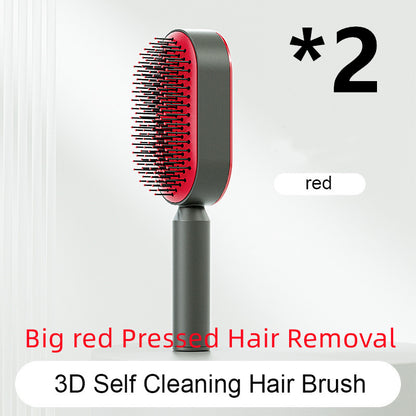 Scalp Massage Hair Brush – Anti-Frizz & Self-Cleaning