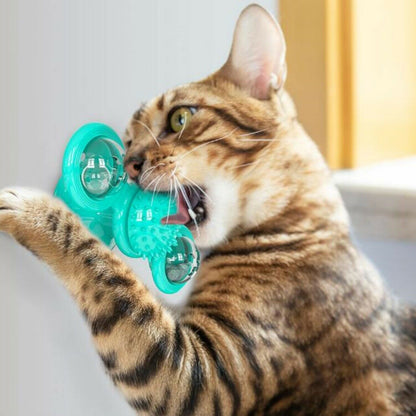 Interactive Cat Spinner Toy – Catnip & Massager