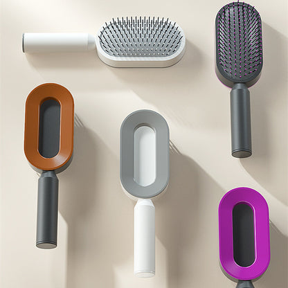 Scalp Massage Hair Brush – Anti-Frizz & Self-Cleaning